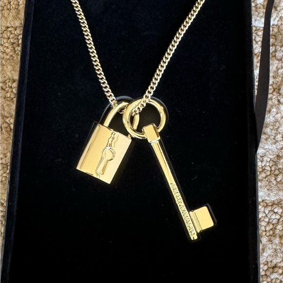 Victoria's Secret Jewelry - VS “Scandalous “ Lock and Key Chain Necklace, MINT Condition!